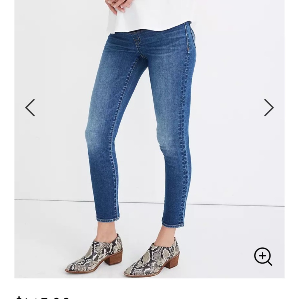 Maternity Over-the-Belly Skinny Crop Jeans